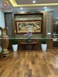 Tranh vinh hoa phú quý 1m27x88cm đồng đỏ