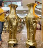 Đôi lọ lộc bình bằng đồng catut cao cấp 1m4 đồng cattut