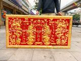 Tấm liễn thờ Cửu Huyền Thất Tổ bằng đồng mạ vàng 24k khổ 1m60 x 80cm | Đồ thờ bằng đồng đẹp ý nghĩa