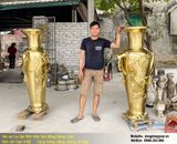 Lọ lộc bình nho sóc bằng đồng cát tút cao 1m55