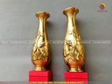 Đôi lọ hoa cành nho mẫu cổ bằng đồng cát tút cao 61cm