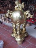 Thất lân bằng đồng vàng cao 117cm