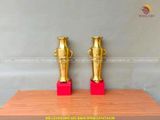 Đôi lọ hoa nho sóc bằng đồng cát tút cao 61cm