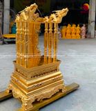 Ngai thờ đồng thau mạ vàng 24K cao 81cm - Ngai thờ đẹp sang quí