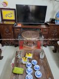 Quả trống ngọc lũ đúc đồng đỏ đường kính 50cm đôn hoa sen - Trống đồng Ngọc Lũ đúc nổi