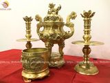 Tam sự bằng đồng vàng màu vàng đồng 60cm