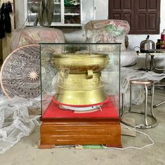 Quả trống đúc đồng đỏ đường kính 50cm màu vàng	 - Trống đồng Ngọc Lũ đúc nổi