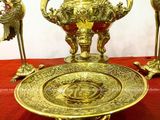 Tam sự bằng đồng vàng màu vàng bóng 60cm