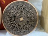 Tranh mặt trống đồng đỏ đúc ĐK 80cm