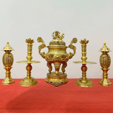 Tam sự bằng đồng vàng màu vàng đồng 60cm