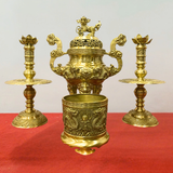 Tam sự bằng đồng vàng màu vàng đồng 60cm