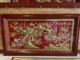 Tranh vinh hoa phú quý đồng vàng mạ vàng 24k 1m55x88cm
