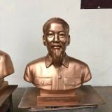 Tượng Bác Hồ bán thân đồng đỏ cao 50cm - Đồng Đông Sơn