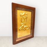 Tranh chữ Tri Ân mạ vàng 24k KT28x38cm - tranh quà tặng Đồng Đông Sơn
