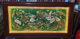 Tranh vạn sự như ý đồng vàng dát vàng bạc KT 1m7x90cm