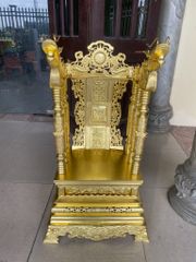 Ngai thờ đồng vàng mộc cao 81cm