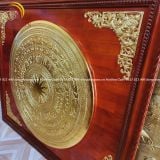Tranh trống đồng mặt trống đồng vàng dát vàng KT 1m27x1m27