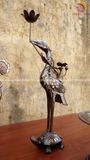 Bộ ngũ sự khảm ngũ sắc họa tiết rồng cao 45cm