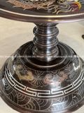 Bộ ngũ sự khảm ngũ sắc họa tiết rồng cao 50cm