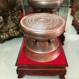 Quả trống ngọc lũ đúc đồng đỏ đường kính 50cm mẫu cao cấp - Trống đồng Ngọc Lũ đúc nổi