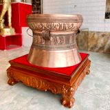 Quả trống ngọc lũ đúc đồng đỏ đường kính 50cm - Trống đồng Ngọc Lũ đúc nổi