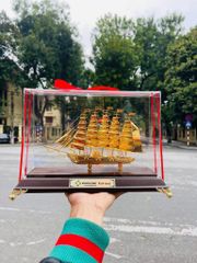 Quà tặng thuyền buồm mạ vàng 24K KT 31cm (Mẫu 3) - Quà tặng sếp