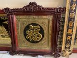 Tranh chữ Phúc bằng đồng vàng KT107x107cm - tranh quà tặng Đồng Đông Sơn