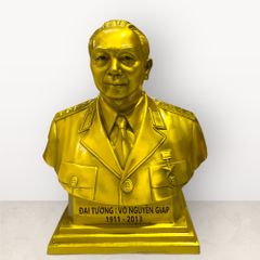 Tượng bác Giáp bán thân bằng đồng vàng cao 31cm mẫu 1 - Đồng Đông Sơn