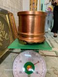 Bát hương đồng đỏ đường kính 18cm