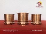 Bát hương đồng đỏ đường kính 18cm