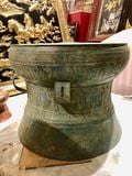 Quả trống ngọc lũ đúc đồng đỏ đường kính 60cm giả cổ - Trống đồng Ngọc Lũ đúc nổi