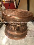 Quả trống ngọc lũ đúc đồng đỏ đường kính 50cm mẫu in theo yêu cầu - Trống đồng Ngọc Lũ đúc nổi