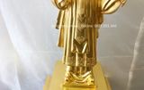 Tượng Lý Thái Tổ bằng đồng đỏ dát vàng cao 89cm nặng 40kg