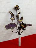 Hoa sen thờ bằng đồng màu ánh tím