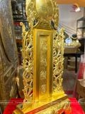 Bài vị đồng vàng cao 41cm dát vàng 14K | Đồ thờ bằng đồng đẹp ý nghĩa