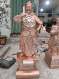 Tượng Trần Quốc Tuấn đồng đỏ mẫu mới cao 50cm  - Tượng đồng trang trí