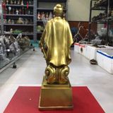Tượng Trần Hưng Đạo bằng đồng vàng cao 32cm | Tượng Trần Quốc Tuấn bằng đồng