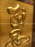 Tranh chữ tri ân mạ vàng 24K KT 28x38cm