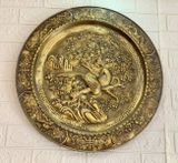 Tranh mâm Mai điểu trường xuân bằng đồng