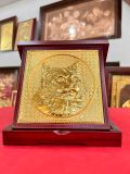 Tranh quà tặng mạ vàng - Tranh mèo mạ vàng KT 16,5cm