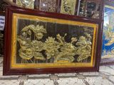 Tranh sen bằng đồng dày 8 rem - 147 x 89cm kích thước lỗ ban phong thủy
