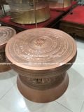 Trống đồng đông sơn đồng đỏ mộc chạm chìm hoa văn Ngọc Lũ | trống đồng ngọc lũ đường kính 60cm