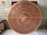 Quả trống ngọc lũ đúc đồng đỏ đường kính 42cm - Trống đồng Ngọc Lũ đúc nổi