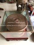Trống đồng đông sơn đồng đỏ mộc chạm chìm hoa văn Ngọc Lũ | trống đồng ngọc lũ đường kính 60cm