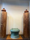 Quả trống đúc đồng đỏ đường kính 60cm có cóc giả cổ - Trống đồng Ngọc Lũ đúc nổi