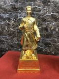Tượng Trần Hưng Đạo dát vàng 14k  | Tượng Trần Quốc Tuấn cao 50cm