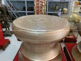 Trống đồng đông sơn đồng đỏ chạm chìm hoa văn Ngọc Lũ | trống đồng ngọc lũ đường kính 90cm