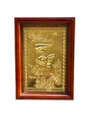 Tranh chữ Thọ đồng vàng mạ vàng 24K kích thước 48cm x 68cm  - Đồng Đông Sơn