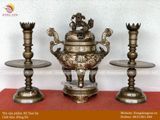 Tam sự nến khảm tam khí  50cm hoa sòi