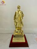 Tượng Trần Quốc Tuấn bằng đồng vàng dát vàng cao 30cm - Tượng đồng trang trí